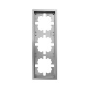 Рамка 3-мест. горизонт. ZIMA сер. матов. LEZARD 704-7400-148